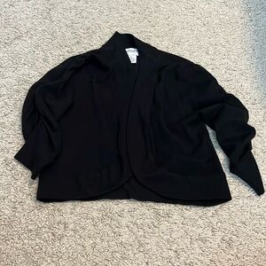 Small black short cardigan